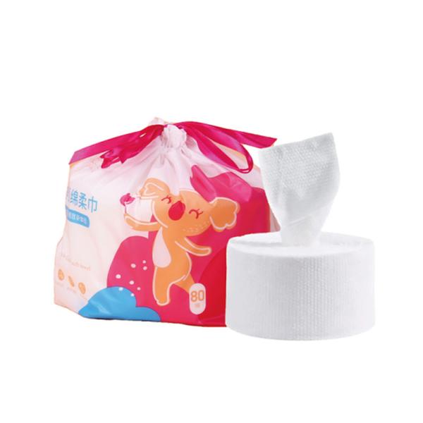 80pcs Roll Packaged Face Towel